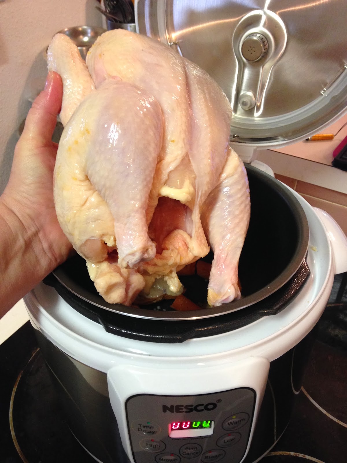 Tracy Cooks in Austin Whole Chicken in the pressure cooker, the new