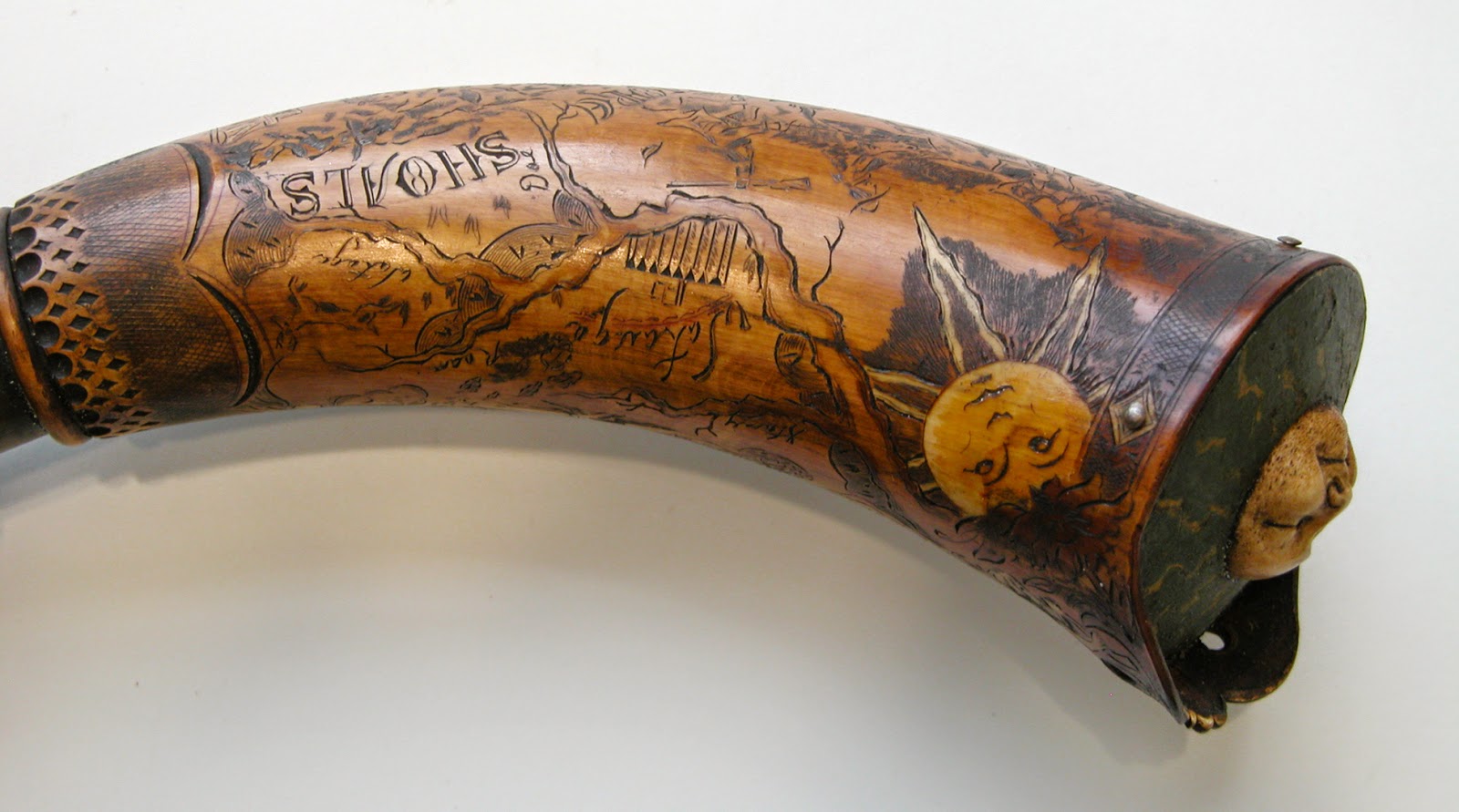 Contemporary Makers John Barrett Powder Horn