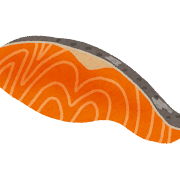 鮭の切り身のイラスト