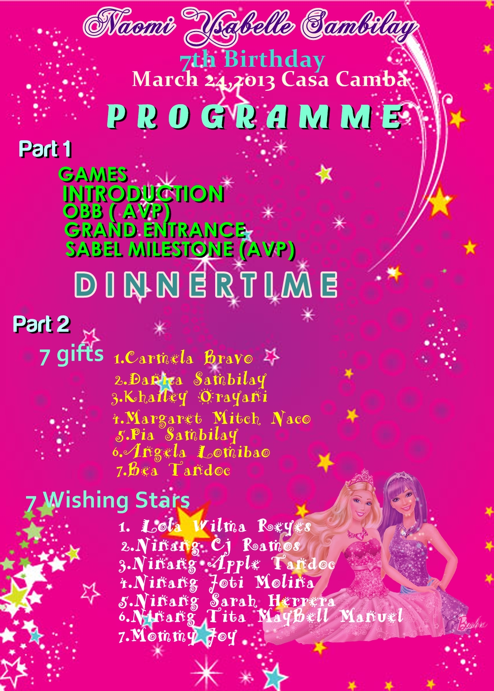 37+ Free 7th Birthday Party Program Sample