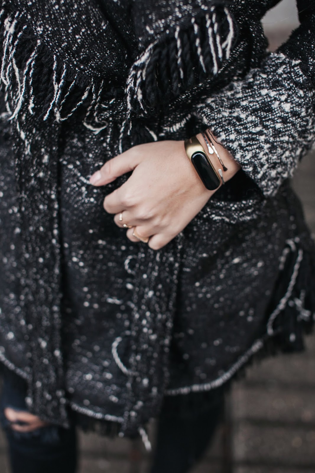 Fringe Blanket Coat The Fashionably Broke