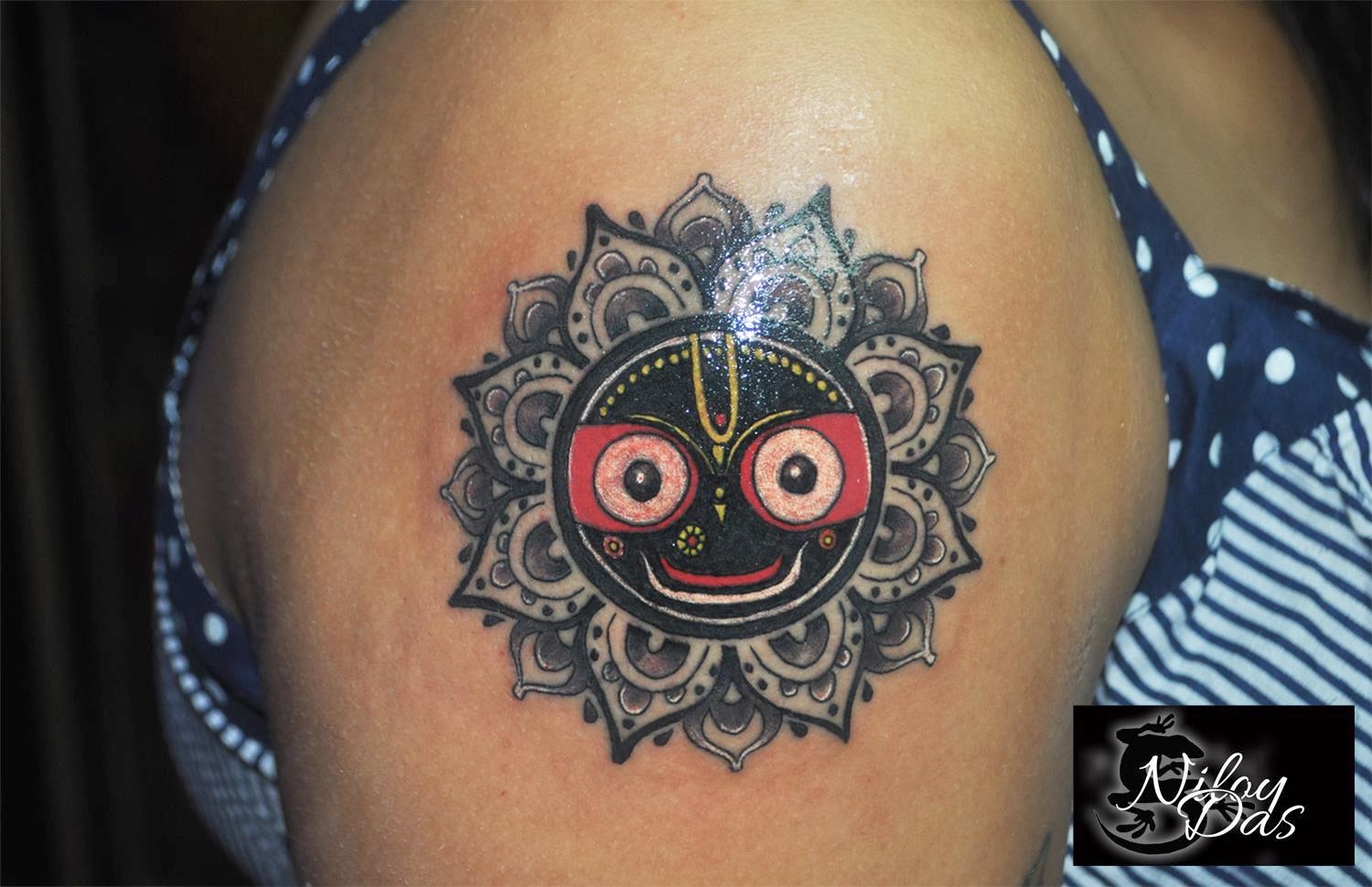 Lizard's Skin Tattoos Lord Jagannath Tattoo by Niloy Das