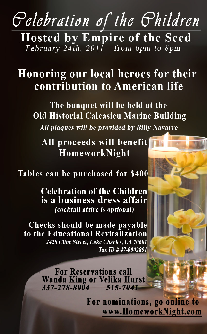 Homework Night: Celebrating the Children - Local Heroes ...