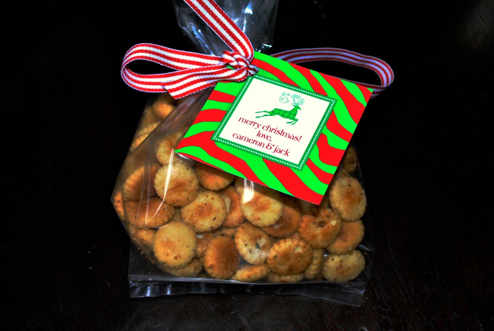 adorned abode Christmas Oyster Crackers