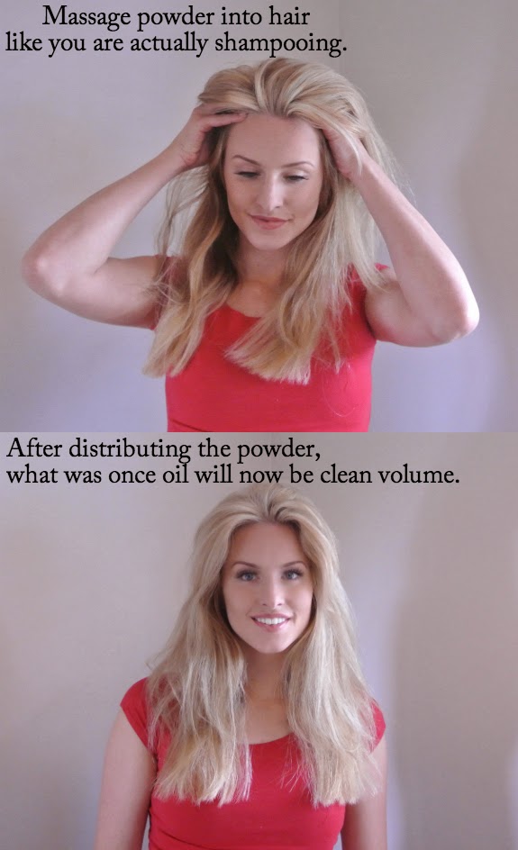 DIY Dry Shampoo Only requires baby powder!