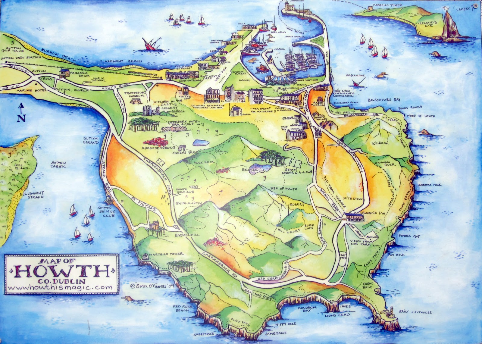map of howth