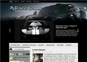 Race Game Blogger Template