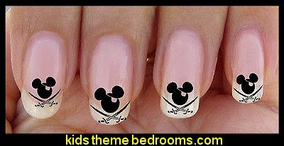 Decorating Theme Bedrooms Maries Manor Mickey Mouse Themed Nails Disney Style Mickey Mouse Pirate Nail Art Design Stickers