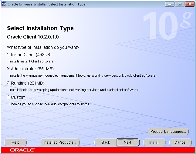 How to install Oracle Client 10g IT Technical Stuff
