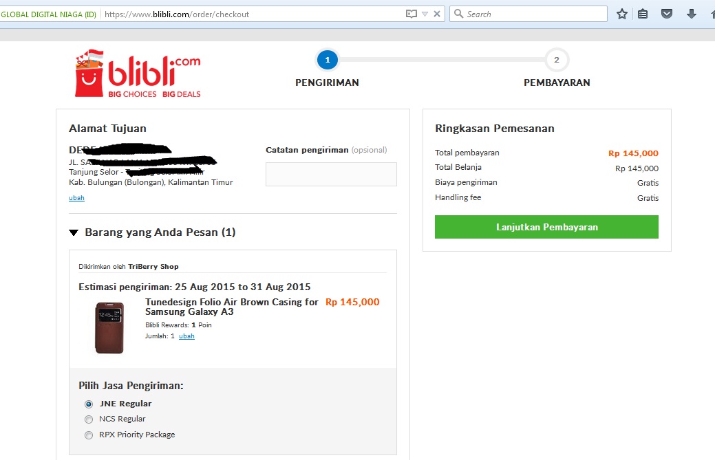 Belanja Online Di Blibli Menggunakan E Pay Bri