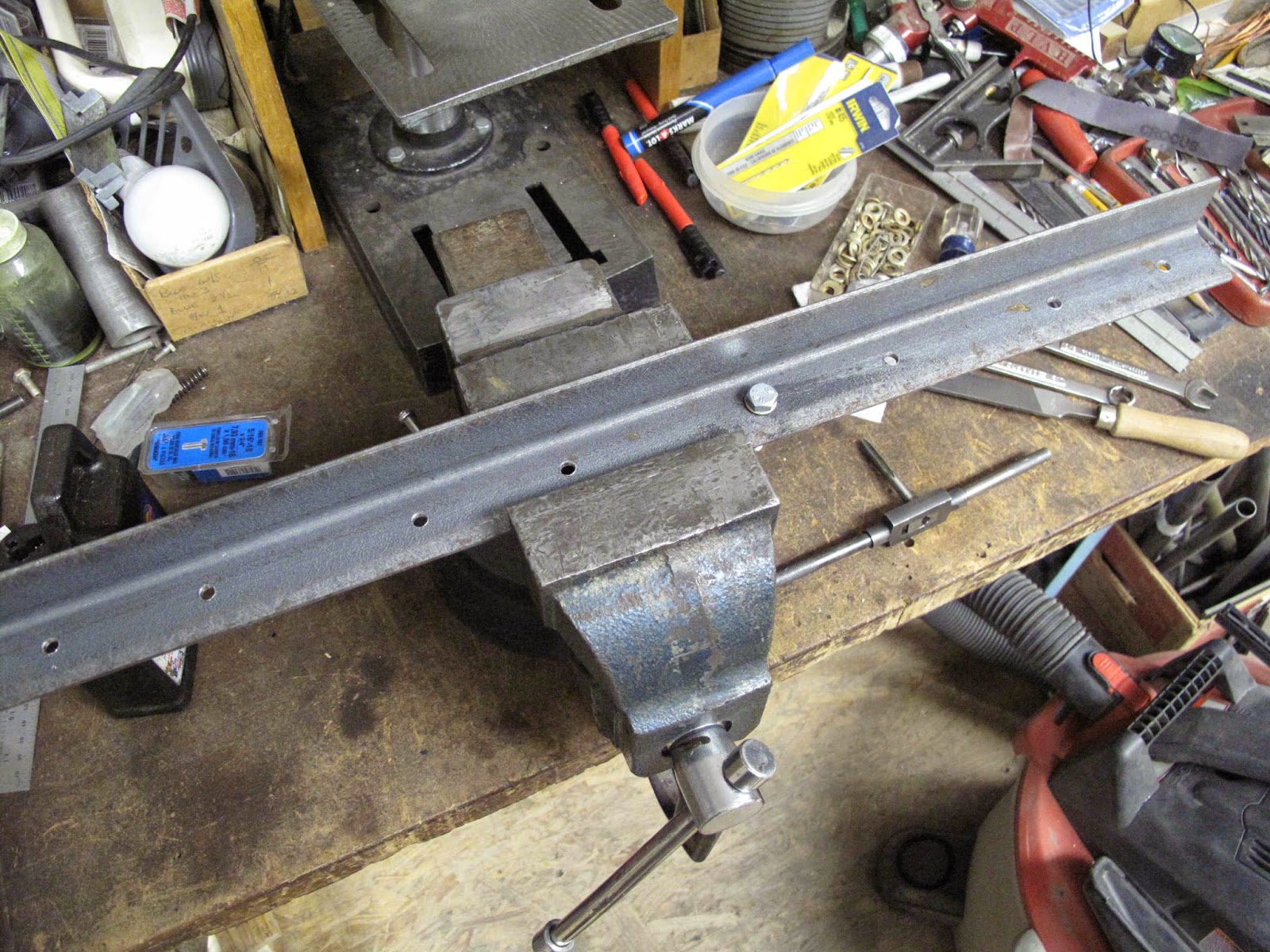 Curtiss OX5 Rebuild Exhaust Manifold Flange Welding Fixture