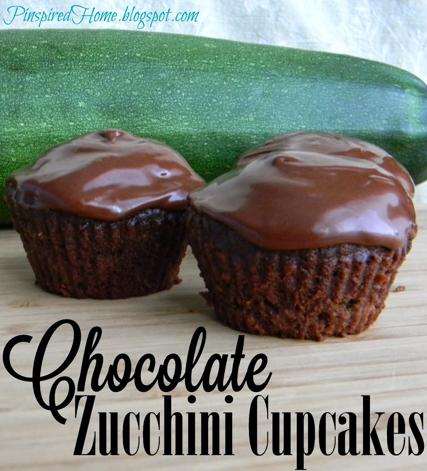 Pinspired Home Chocolate Zucchini Cupcakes