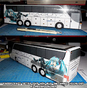 Another papercraft KAGUYA Highway Luxury Bus from MegaMoonLiner, . (papermikubus)