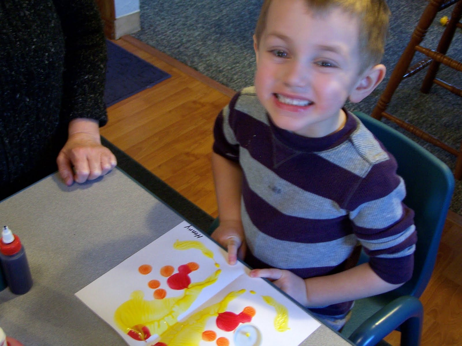 Treasures of the Heart Preschool and Child Care Mirror Image Painting