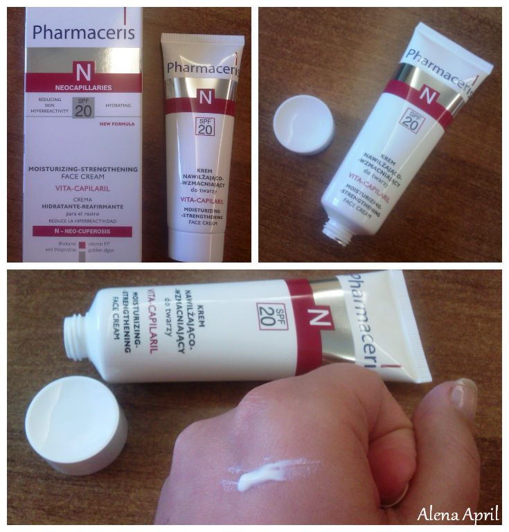 Pharmaceris N vita-capilaril moisturizing-strengthening face cream, крем для лица, крем против купероза, крем для чувствительной кожи