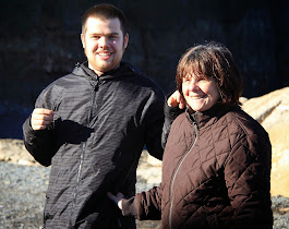 Conor and Mom Enjoying Hall's Harbour NS