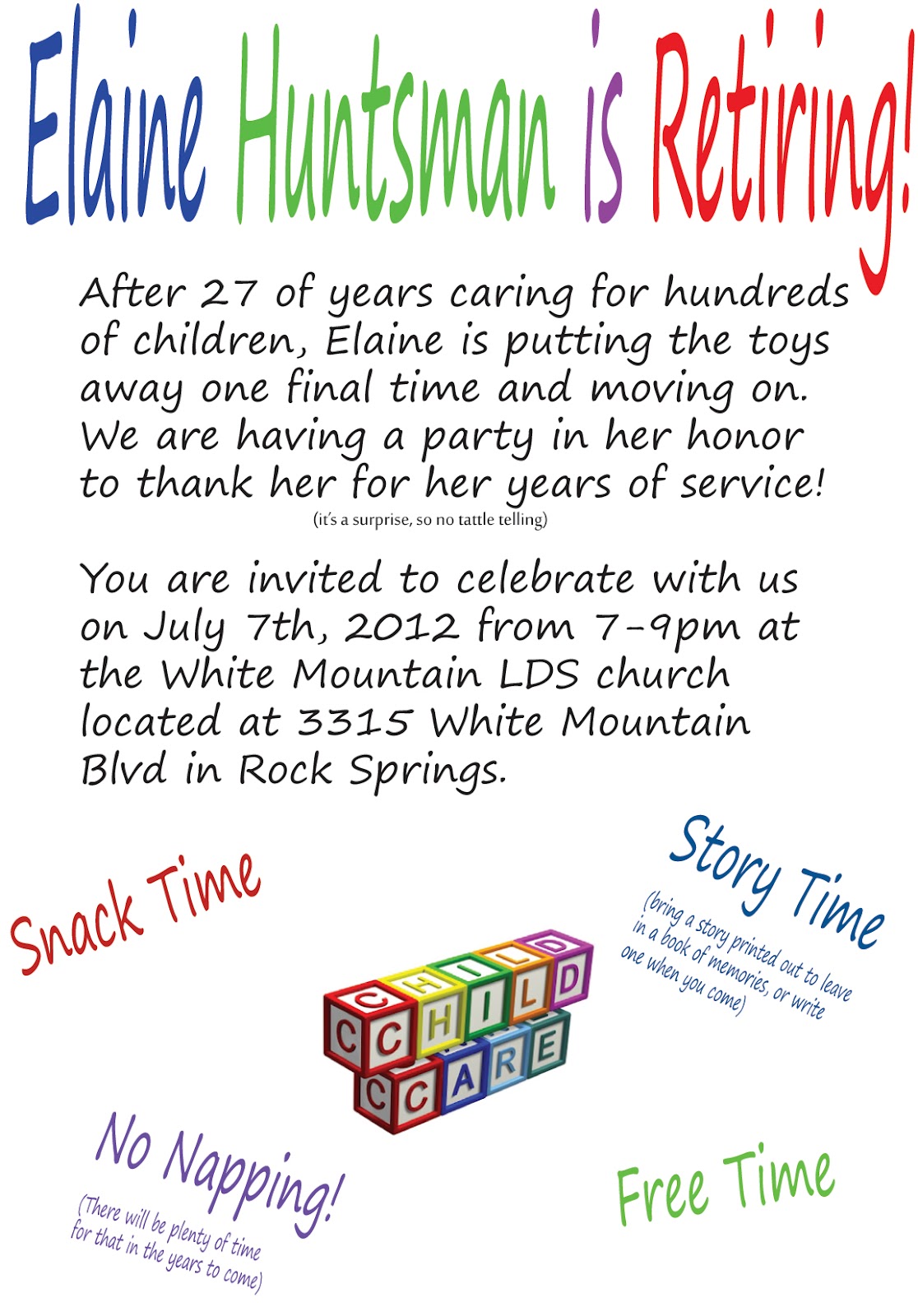 retirment flyer