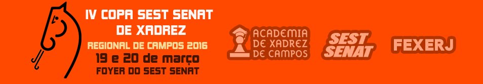 4ª Copa SEST SENAT de Xadrez - Regional de Campos 2016.
