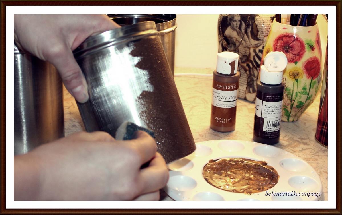 Selenarte Passion For Decoupage DIY Decoupage On Metal And Shabby
