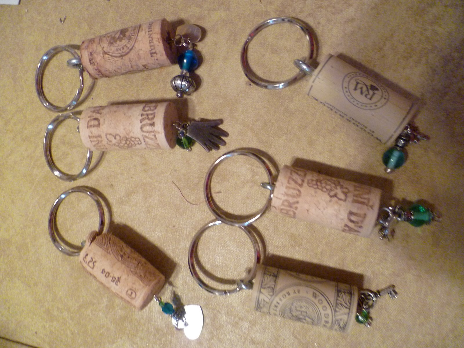 The Tolky Muft..... for the Hopeful Artist Wine Cork Key Chains