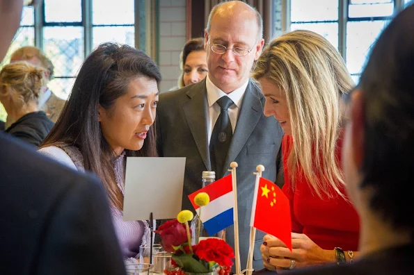 King Willem-Alexander of The Netherlands and Queen Maxima of The Netherlands attends the symposium about 'China in The Netherlands