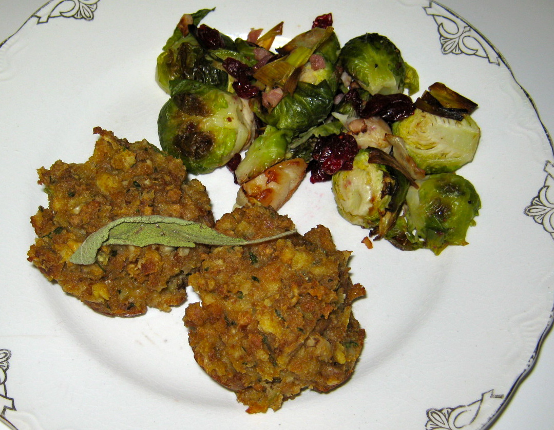 Step by Step in the kitchen Stove Top Stuffin' Muffins