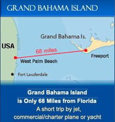 You could be in Grand Bahama 30 in minutes!