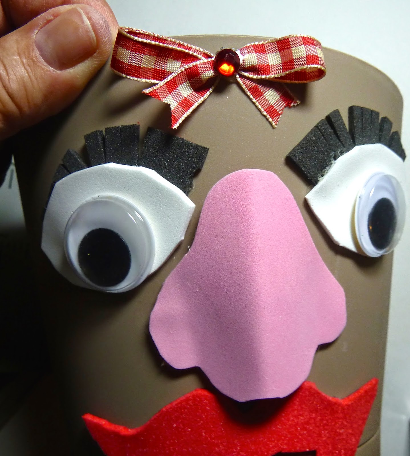 Make it easy crafts Fun foam flowerpot person