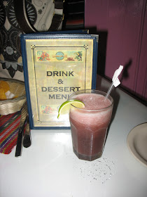 Raspberry Margarita at Maya Cafe!