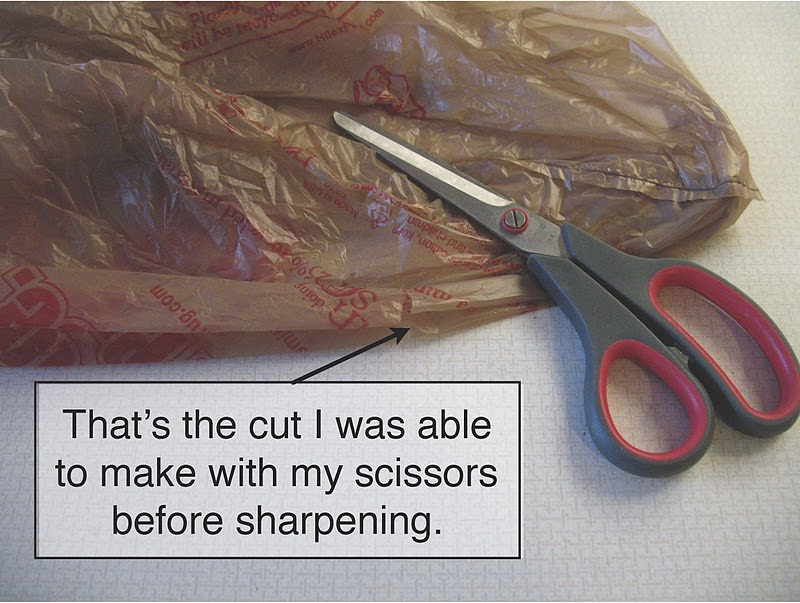 Home Farm Sharpening Scissors with Aluminum Foil