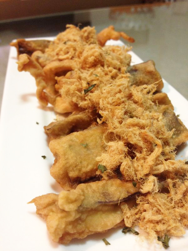 My Humble Kitchen Fried Egg Plant with Pork Floss