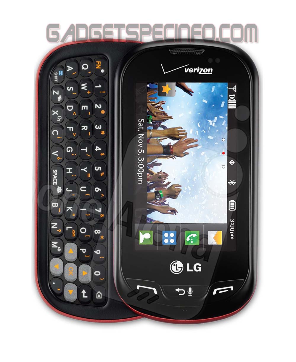 New LG Extrovert QWERTY Slider Smartphone "Go Green Version" All