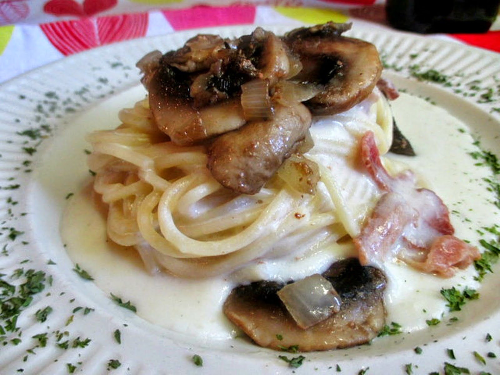 Just my Stuff Spaghetti Carbonara "Olive Garden" Style