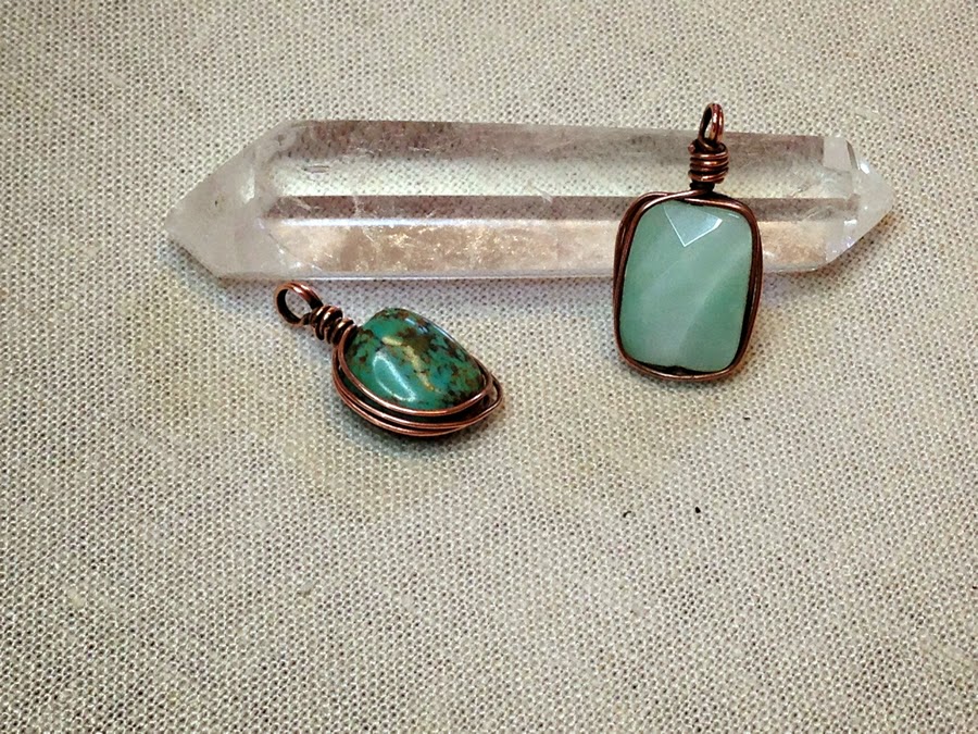 Lisa Yang Jewelry Free Tutorial Wire Wrap Framed Gemstone Pendants