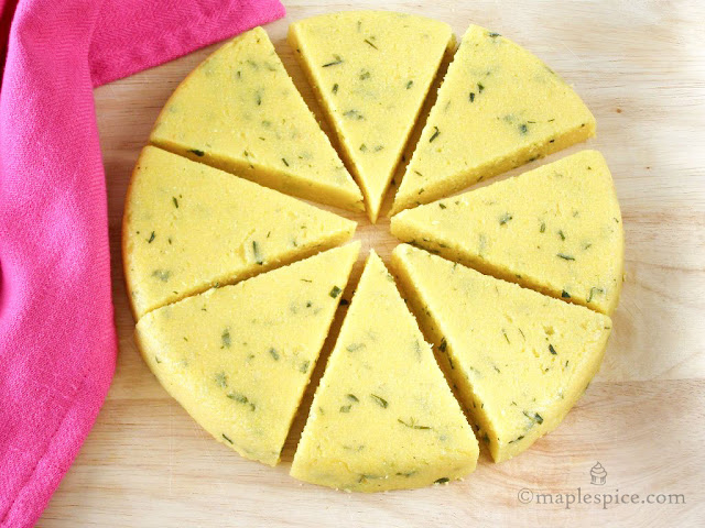 Chive Polenta Wedges