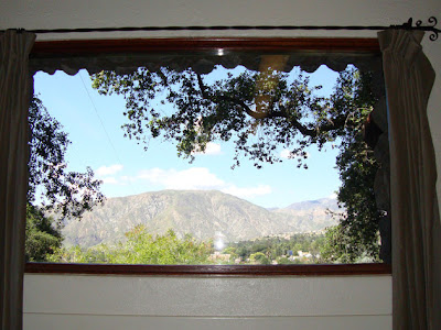Mountain View, McGroarty Arts Center Window, (c) Maja Trochimczyk