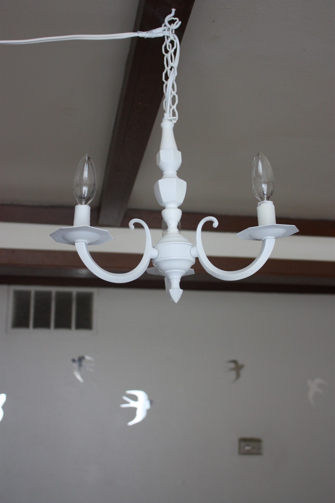 Second Chance Redos Swag Chandelier (Hardwired Chandelier to Plugin