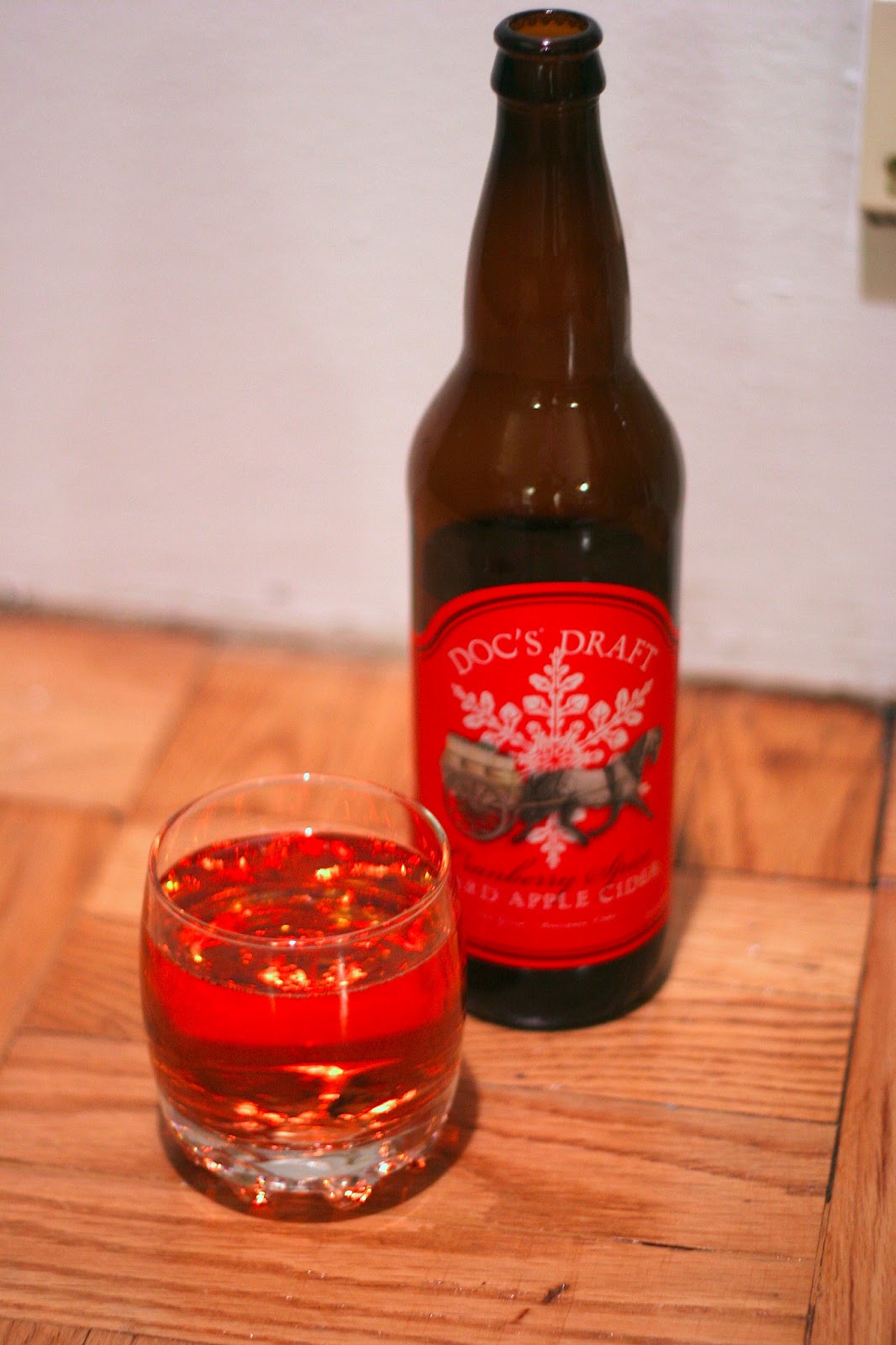 Along Came a Cider Cider Review Doc's Draft Cranberry Spice