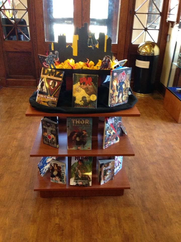 Claire in Library Land Graphic Novel/Manga Display