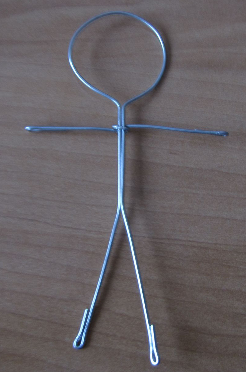 Alambre Como Hacer MuÃ±ecos De Papel Molde De Alambre Para Corona