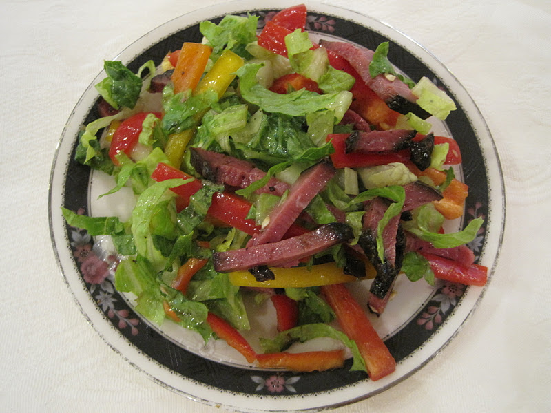 Colorful Pepper and Pastrami Salad Kosher Everyday