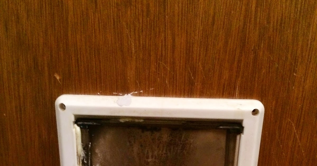 The Burrow Ugly door makeover how to cover a doggie door