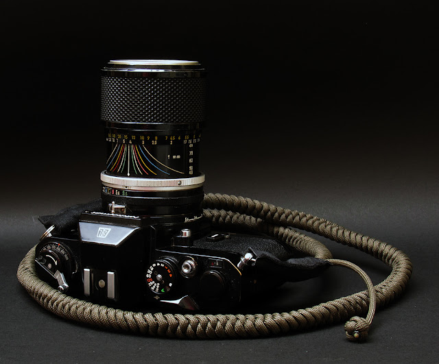 Nikkormat EL with Zoom - Nikkor 43-86 and Olvie bespoke camera strap by Tim Irving Nikkormat EL with Zoom - Nikkor 43-86 and Olvie bespoke camera strap by Tim Irving