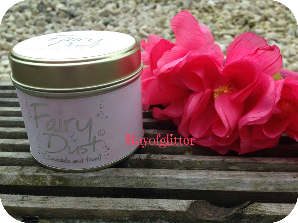 Ray of glitter Fairy Dust Lily Flame candle review.