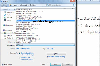 Cara Menyimpan File Office 2010 ke PDF