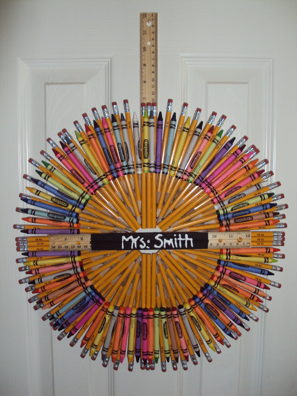 Blissful Baby Blog: Pencil Wreath