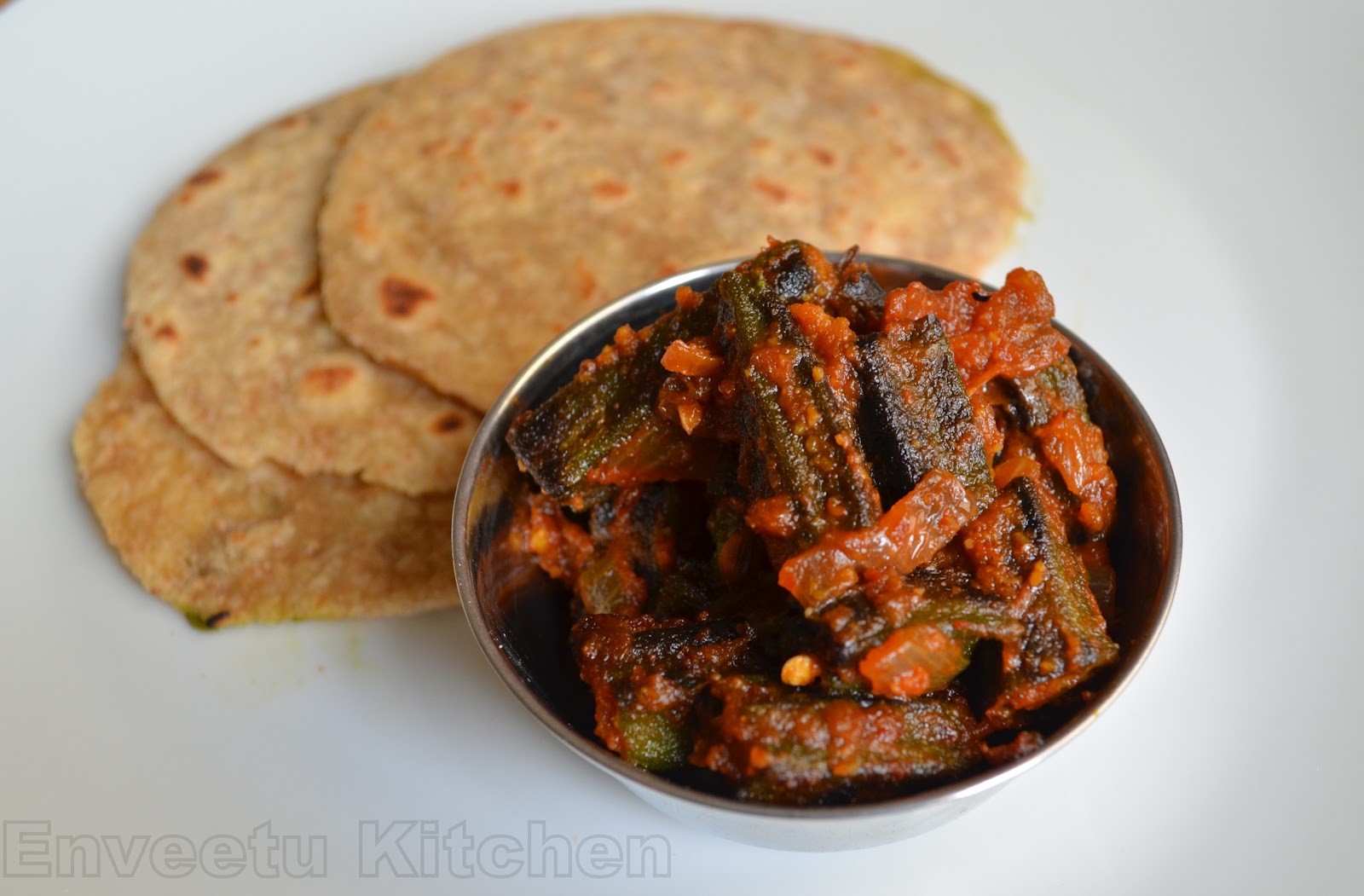 Bhindi Masala/Okra Masala Side Dish for Roti's/Rice I Camp in my