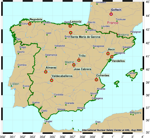Fusão e Fissão Nuclear Quão longe está a central mais próxima de Portugal?