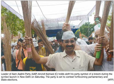 AAM Aadmi Party (AAP) Symbol Zadu Arvind Kejriwal