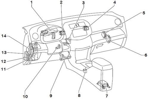 Wiring Diagrams - 2006 Toyota RAV4 Instrument Panel Relay Location and Layout